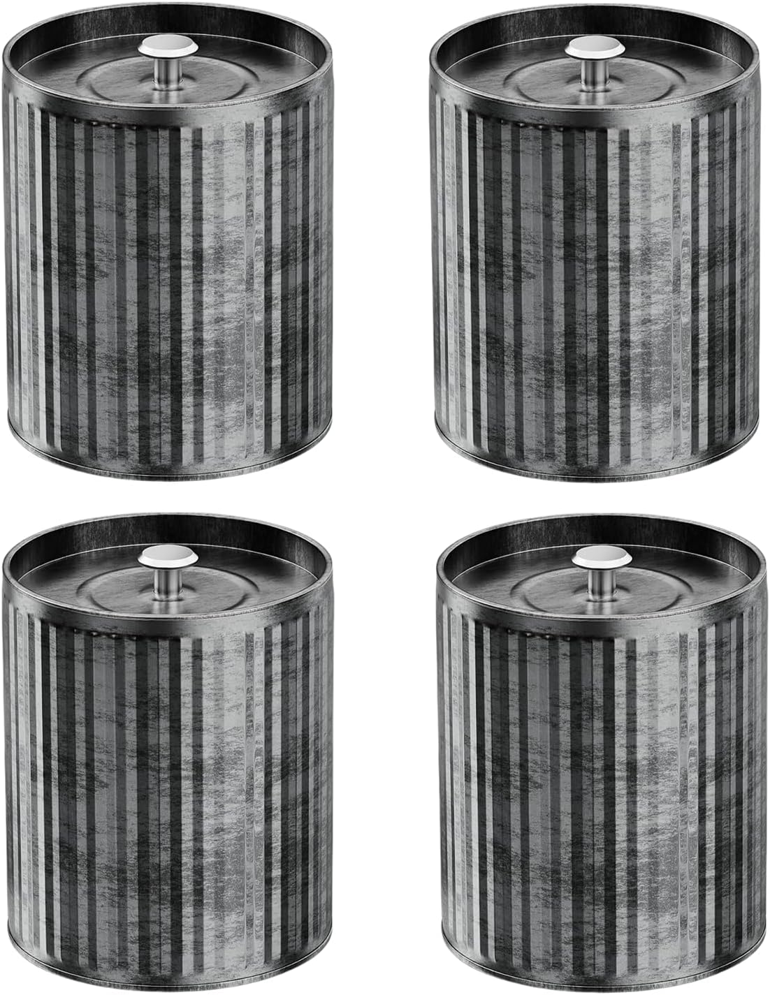 Thick 4 pcs 10oz Empty Candle Tins for Candle Making Vintage Style Candle Jars with Lid
