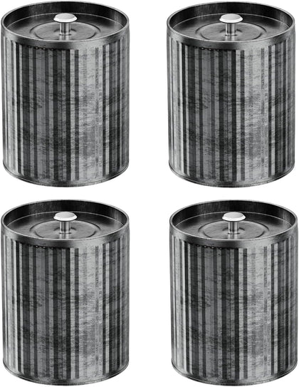 Thick 4 pcs 10oz Empty Candle Tins for Candle Making Vintage Style Candle Jars with Lid