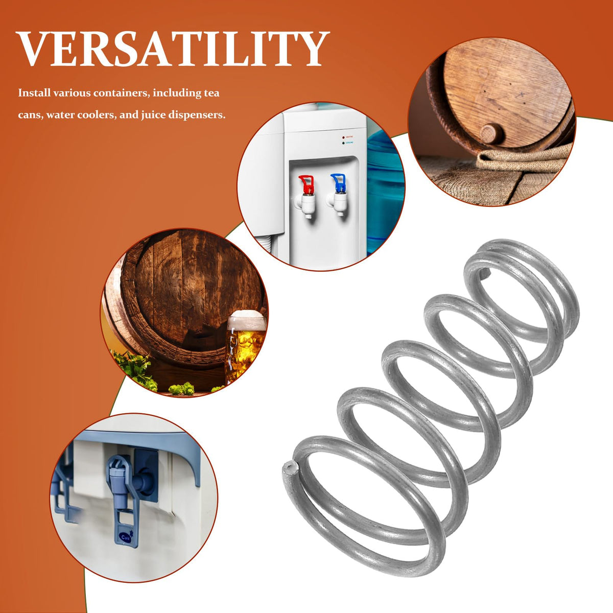 4pcs Self Closing Faucet Spring Replacement for Drink Machines