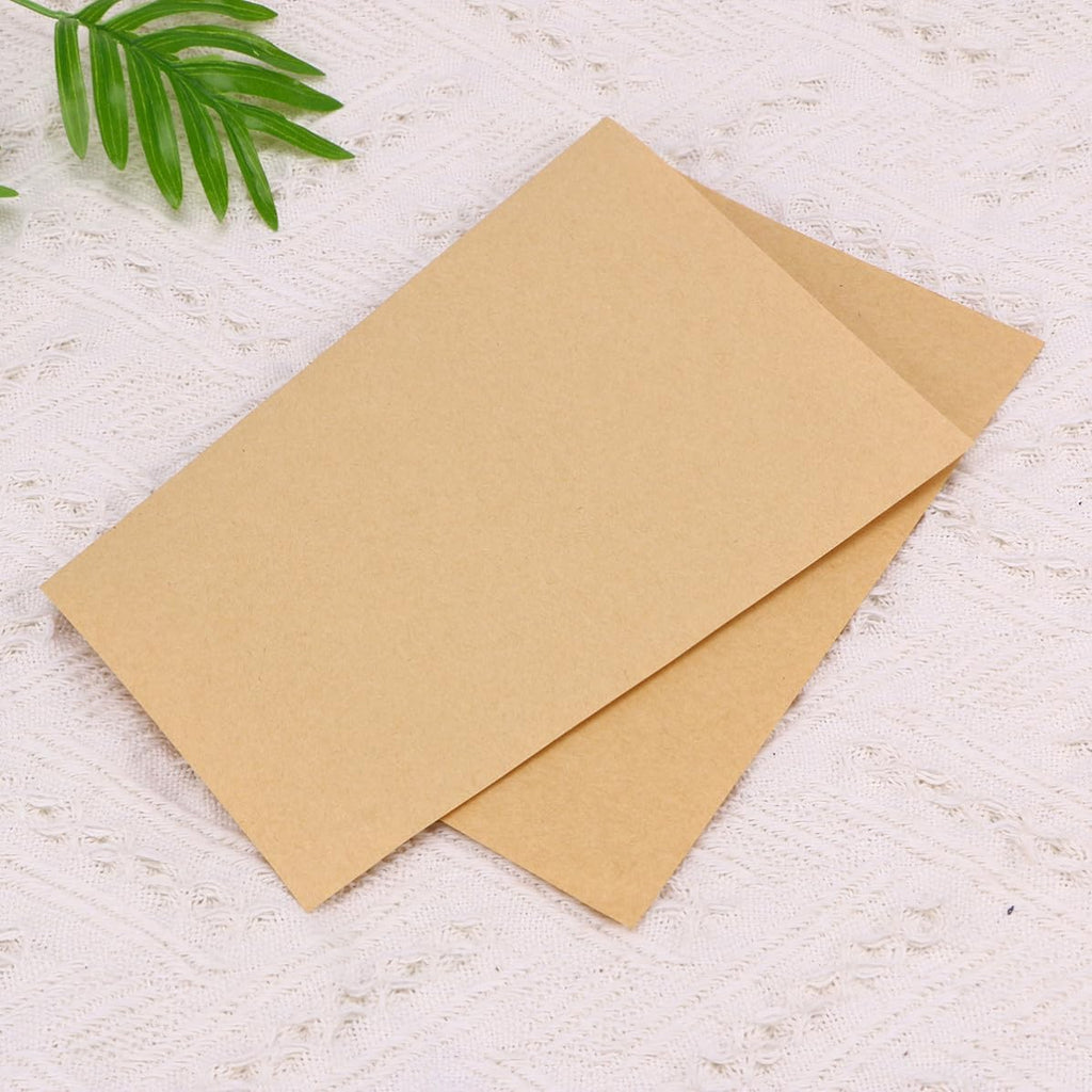 Vintage Kraft Paper Letter Sheets, 100 Sheets A4 Blank Writing