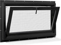 White Basement Window 32 X 14 Inches with Built-In Drainage (32x22Inch)