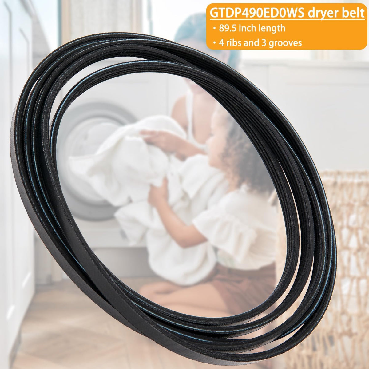 GTDP490ED0WS GTDX100EM1WW GTX22GASK0WW Dryer Belt Replace for GE
