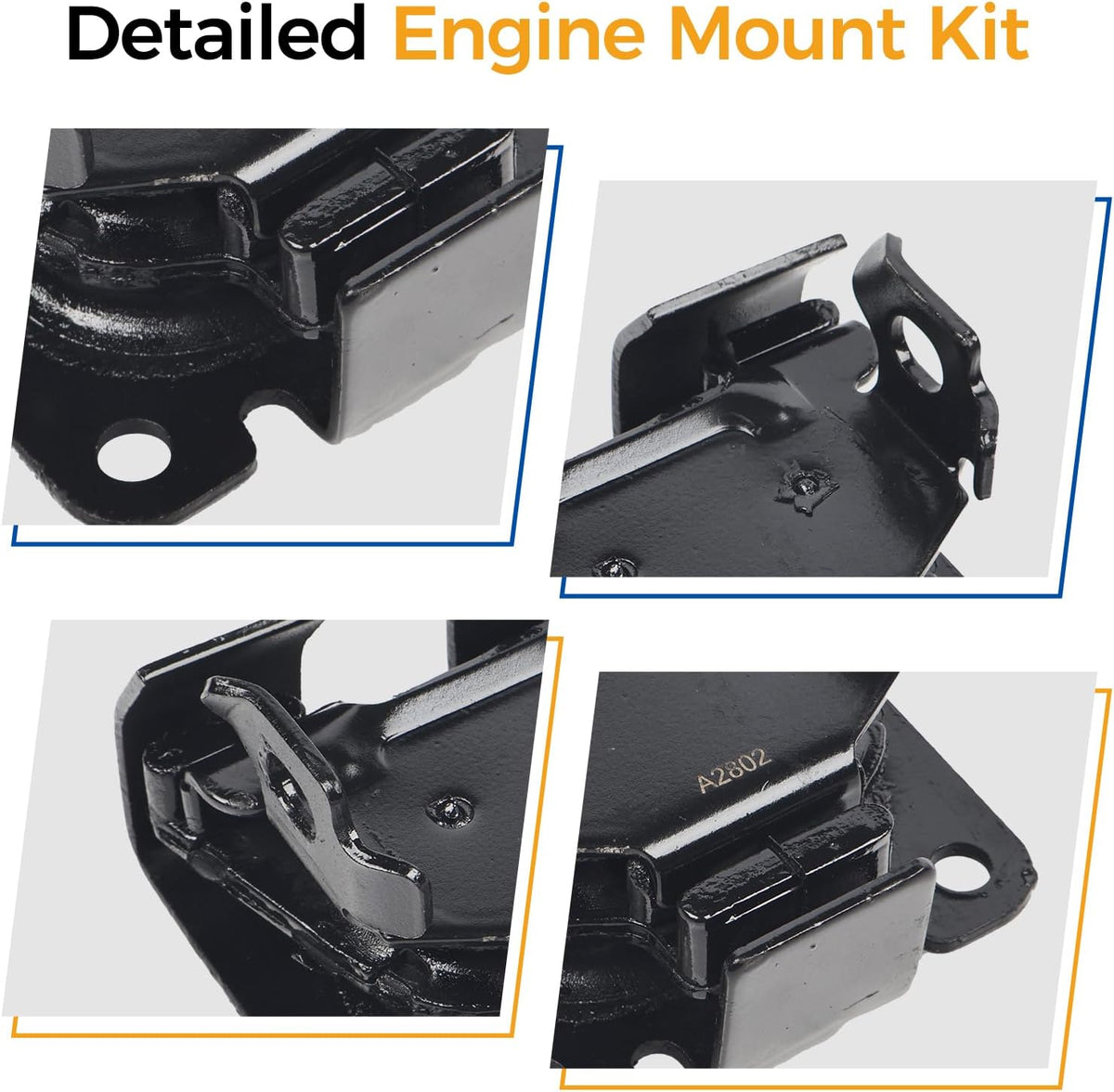PAROD 2PCS A2802 Engine Motor Mount Fits 1996-2004 Chevy S10