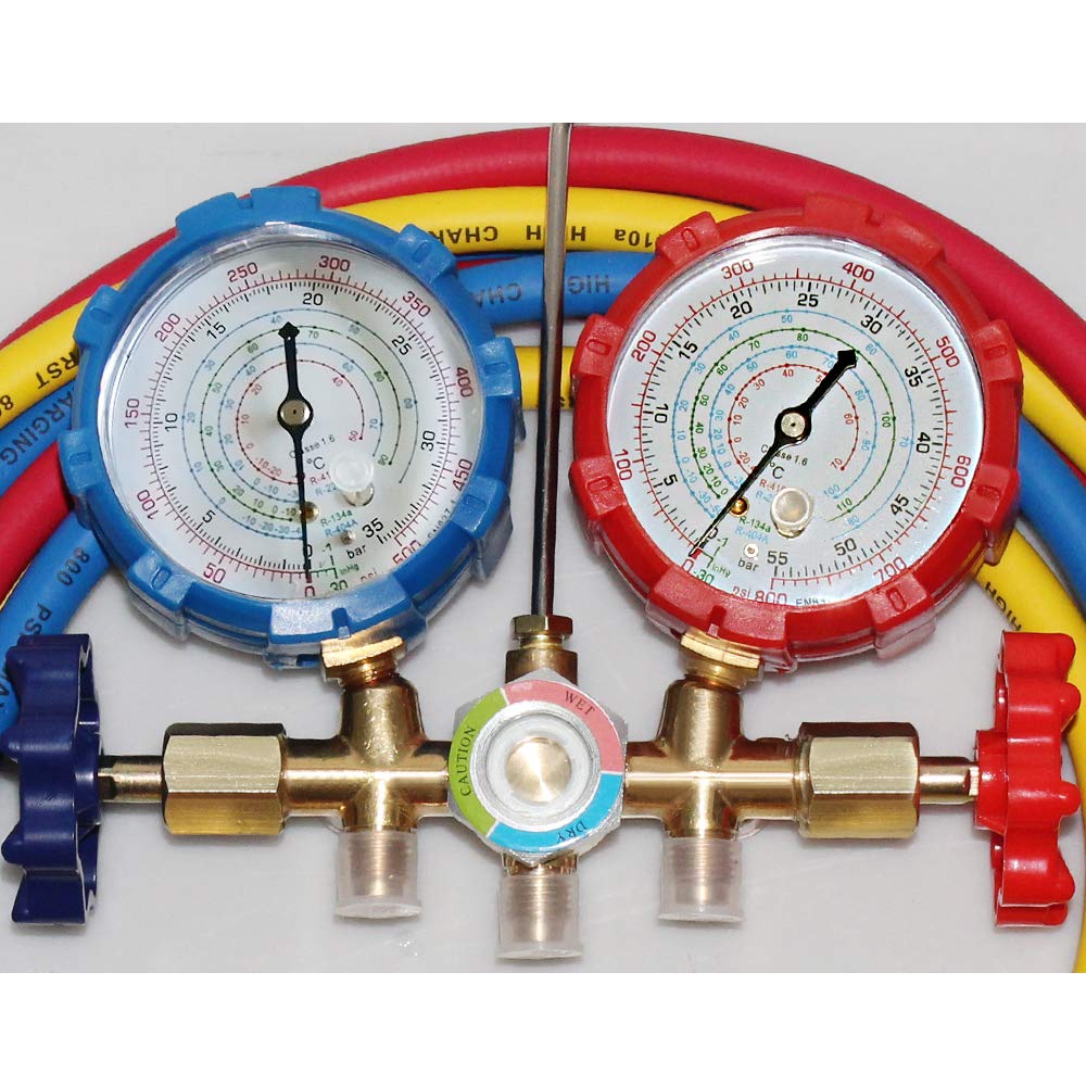 5FT AC Diagnostic Manifold Freon Gauge Set