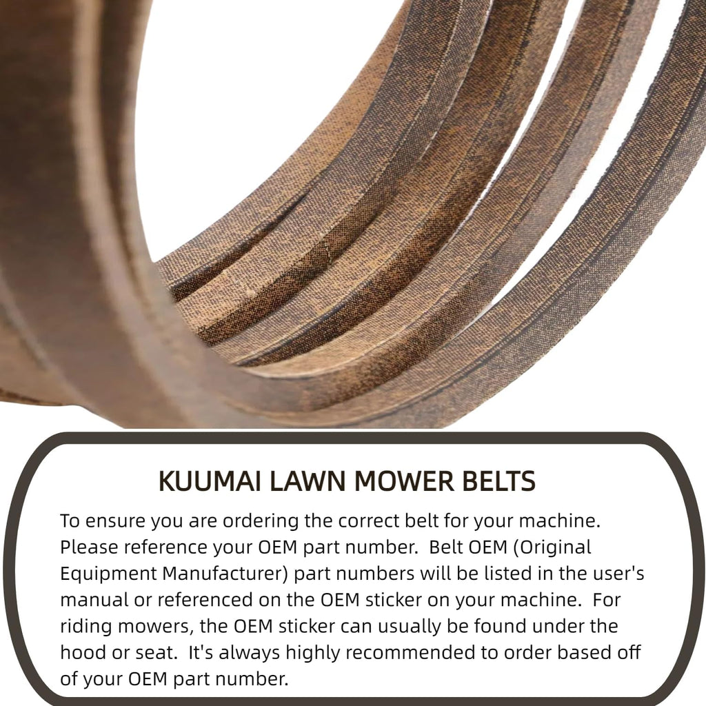 Pump Drive Belt 1/2" X 70.75" Replacement for Hustler 600979 Kawasaki 23-25 HP FasTrak and FasTrak SD 48", 54" and 60" Deck