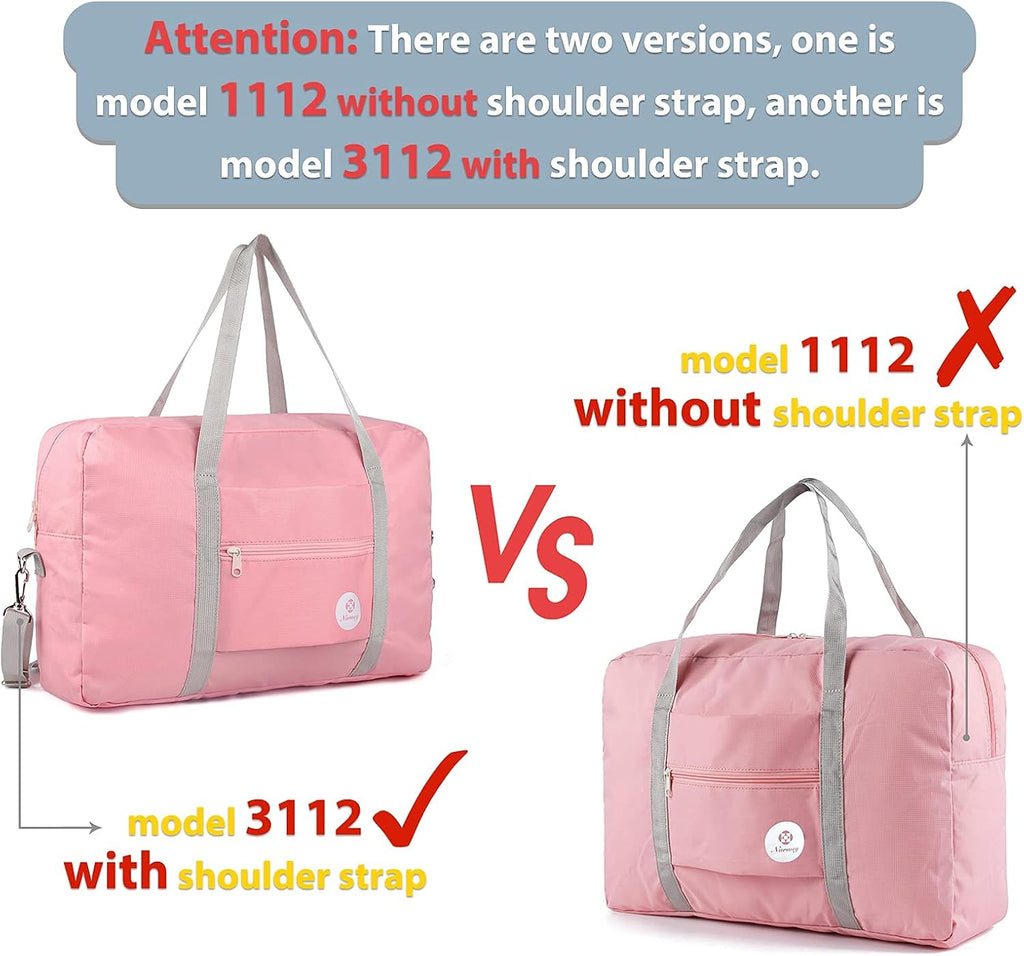 For Spirit Airlines Personal Item Bag Foldable Travel Duffel Bag Tote Carry on Luggage Duffle Overnight for Women and