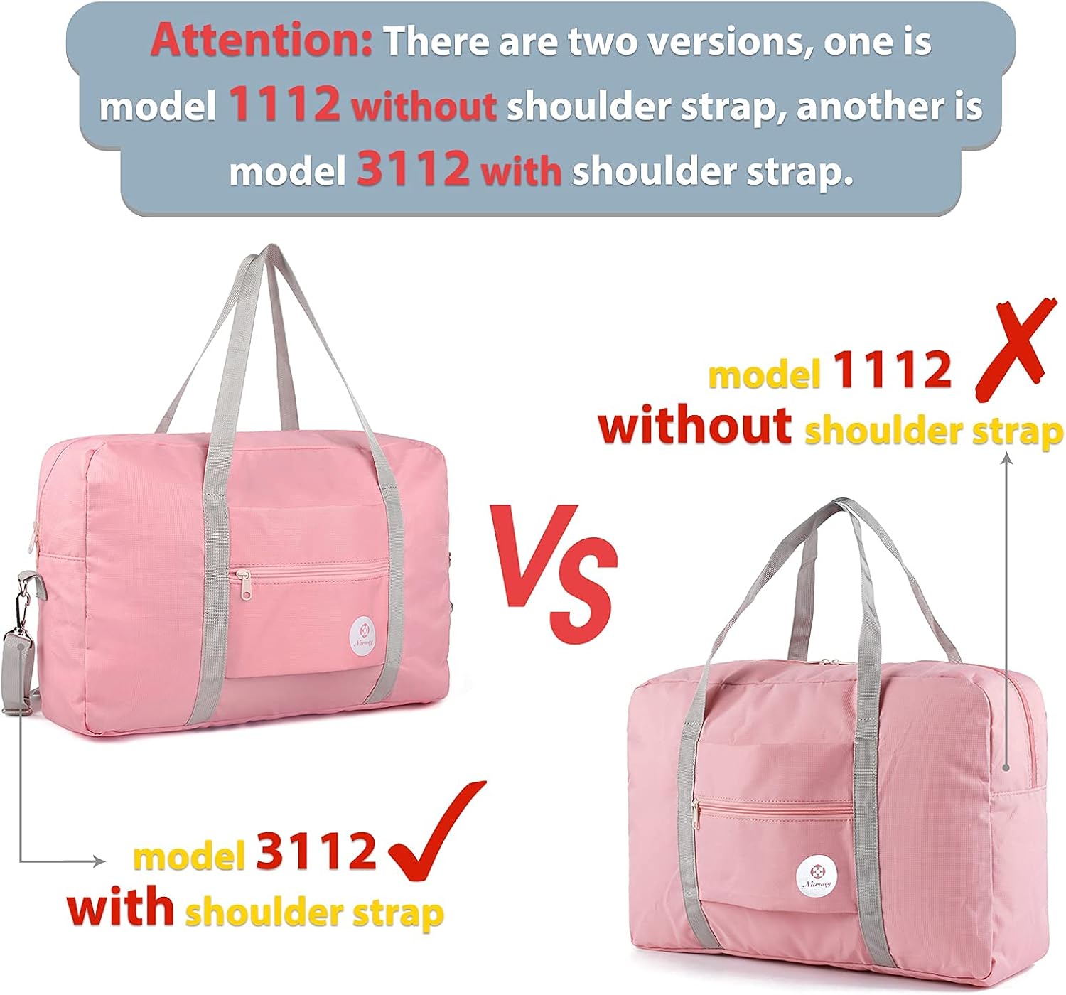 For Spirit Airlines Personal Item Bag Foldable Travel Duffel Bag Tote Carry on Luggage Duffle Overnight for Women and