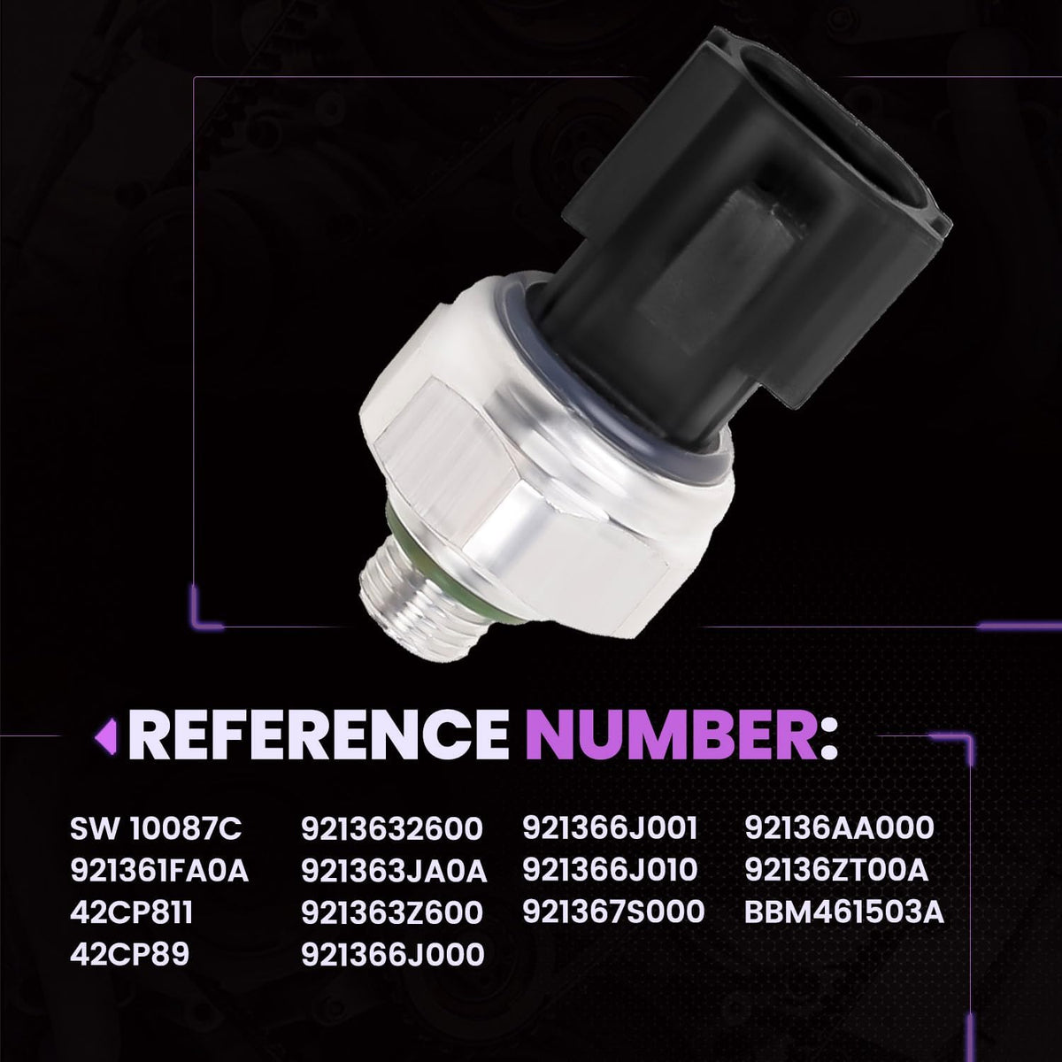 Upgraded A/C Pressure Switch for Select Ni-ssan in-finiti Models