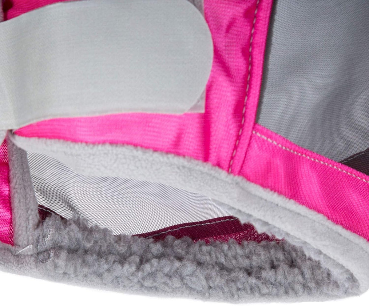CareMaster Pro Luminous Fine Mesh UV-proof Fleece Padding Fly Mask Half Face Flamingo (L; Full Size)