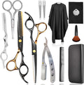 Professional Barber Scissors Kit - Thinning Shears for Texturizing Hair Cuts, Salon & Wig Scissors Set for Women & Men