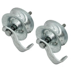 Sliding Gate Rollers 5" Steel Pipe Track Roller Galvanized for 1 5/8" Pipe Track (Pack of 2)