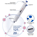 1-10mL Pipette, Adjustable Volume Micropipette