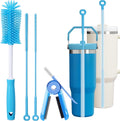 Water Bottle Cleaner Brush Set for Stanley Tumbler 40 oz/30 oz Cup | Multifunctional Bottle Brush and Long Silicone
