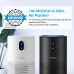 Official Certified Replacement HEPA Filter for B-D02L/B-D02 Air Purifier (2-PACK)