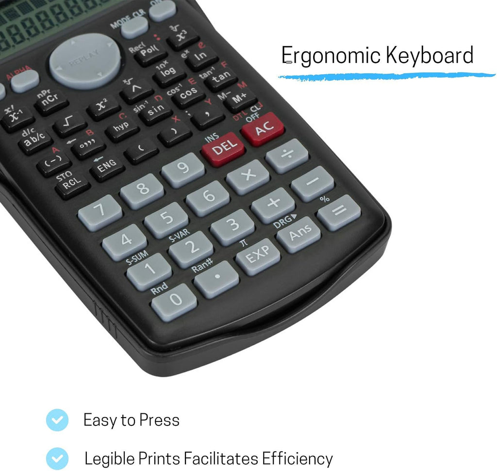 Scientific 2 Line Calculator - Fraction & College Math Calculator f | or Students & Engineers