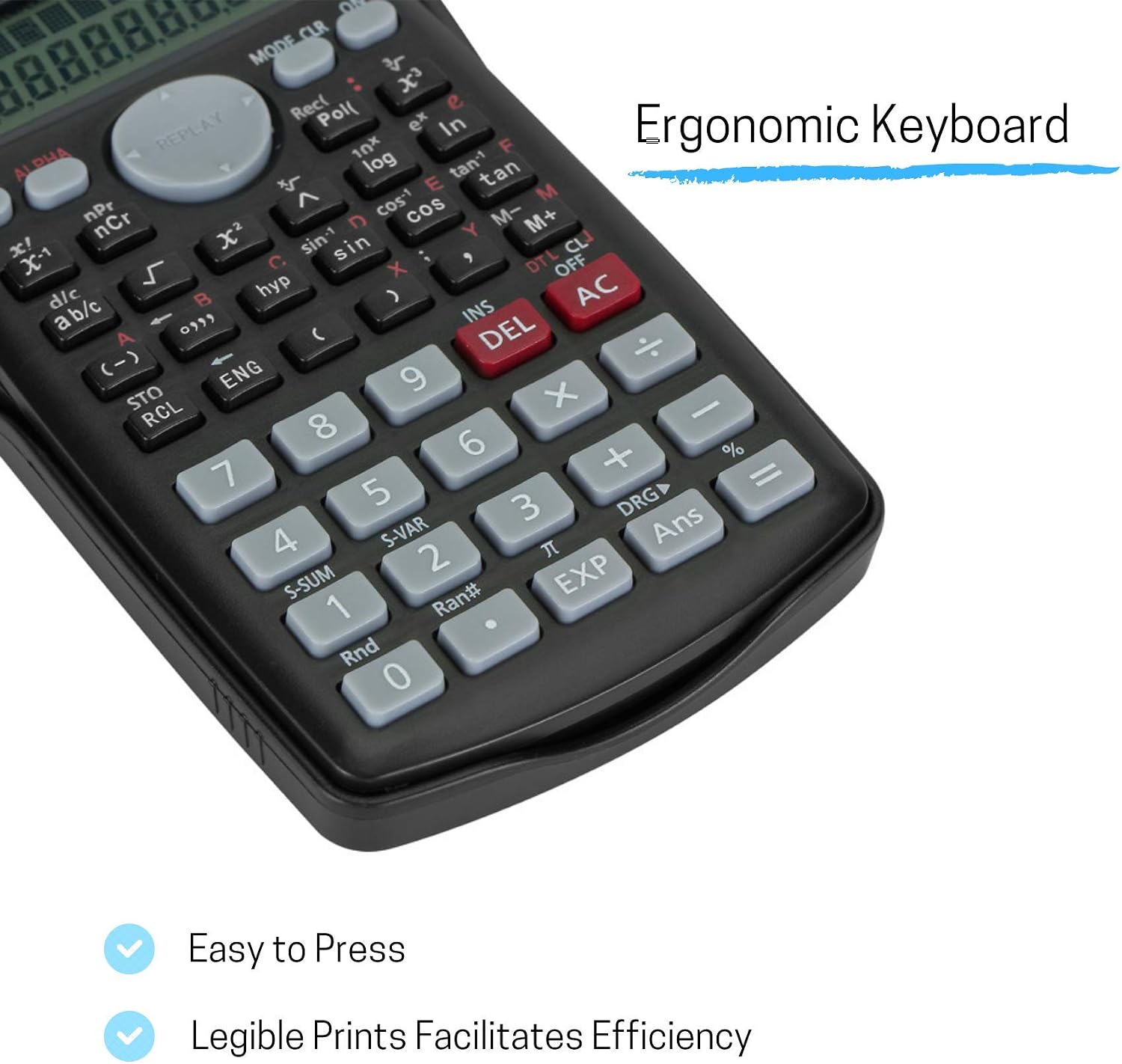 Scientific 2 Line Calculator - Fraction & College Math Calculator f | or Students & Engineers