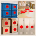 4" Large Dot Stickers Round Circle Red Vinyl Floor Dots 300 Pcs