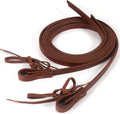 Extra Heavy Harness Split Reins, Heavy Oil Weighted,Broken in,Supple Leather Reins, 5/8" x 7'