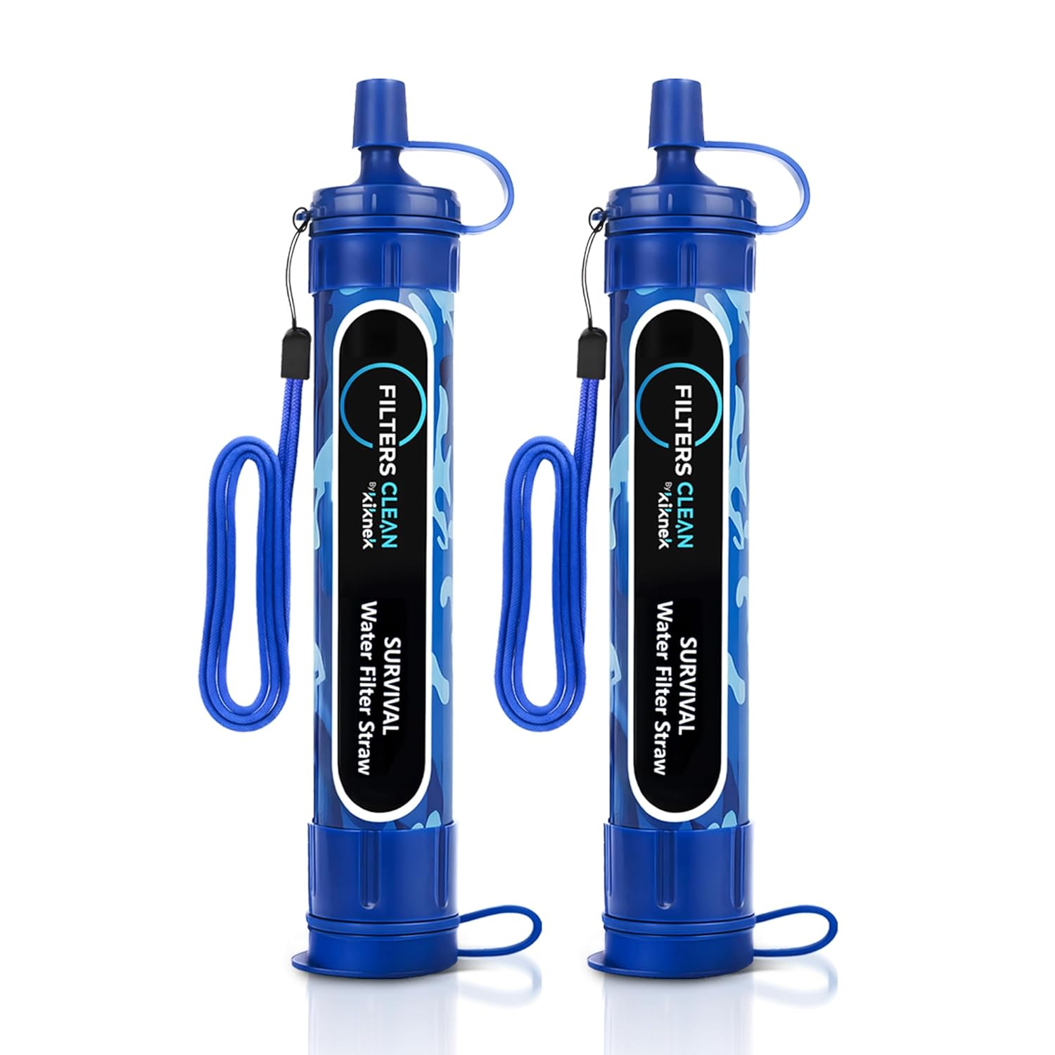 Filters-Clean Survival Water Filter Straw – 0.1 Micron Portable Personal Water Filter, 4,000L (1,056 Gallon) Capacity