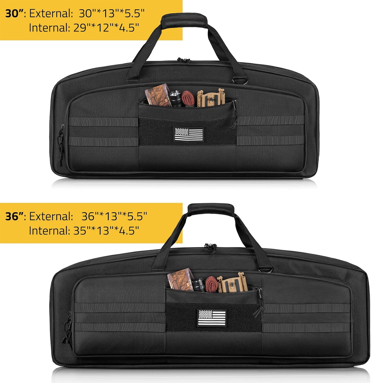 30" 36" Soft Rifle Case Pistol Shotgun Gun Double Rifle Bag | Short Small, Shoulder Strap, Soft Padding, Lockable