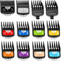 Clipper Guards, 12-Piece Color Coded Guide Combs for Most Clippers | Color Coded Hair Cutting Guides from 1/16” to