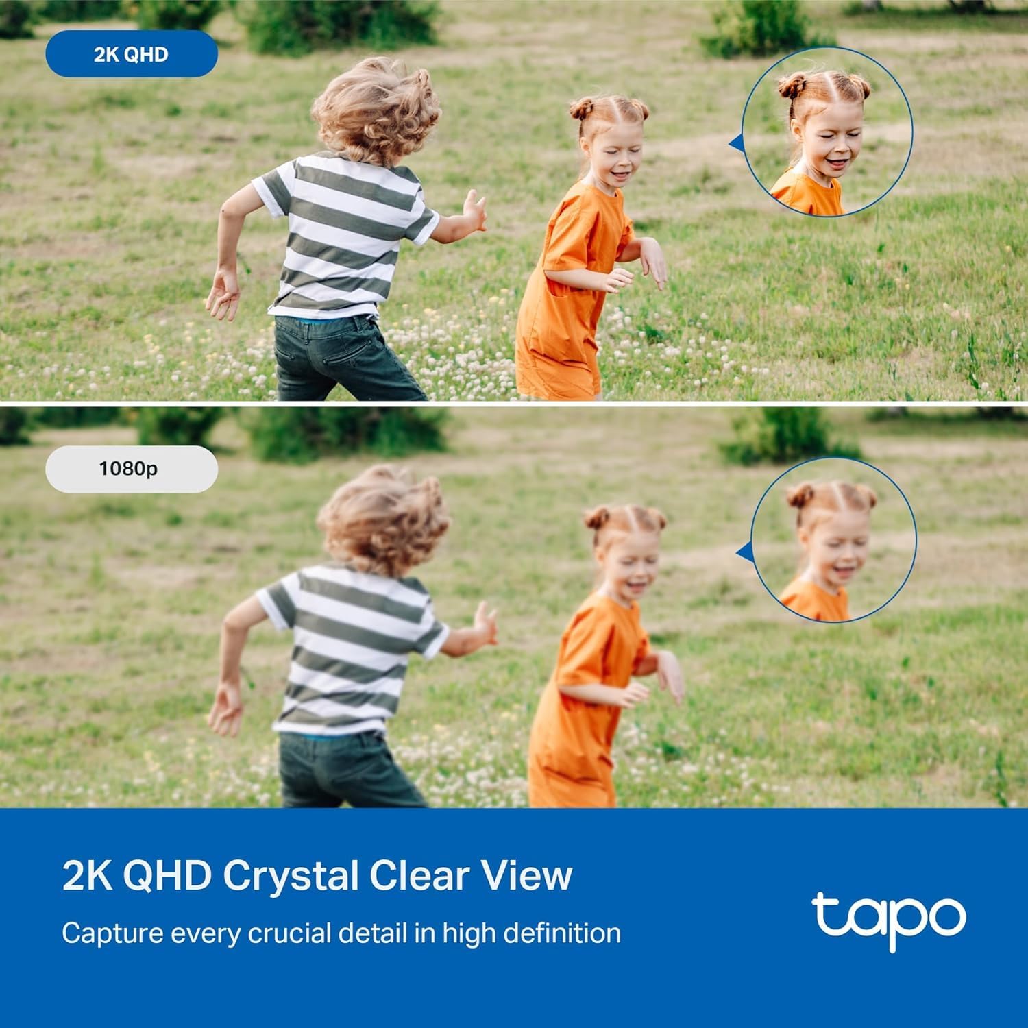 TP-Link Tapo 2K QHD Outdoor Pan/Tilt Wi-Fi Security Camera, 360° View, Motion Tracking, Color Night Vision, Free