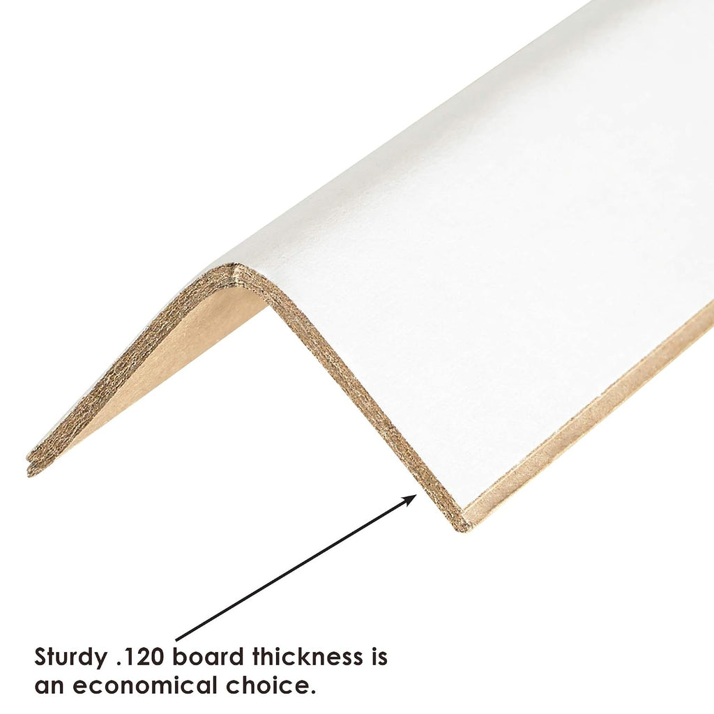 Edge Protectors 2x2x72 .120 White, 55-Pack