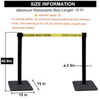 4-Pack Crowd Control Stanchions, Heavy Duty Stanchion Set