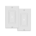 TOPGREENER 1-Gang Flexible Rubber Cable Pass-Through Wall Plate, 2-Pack
