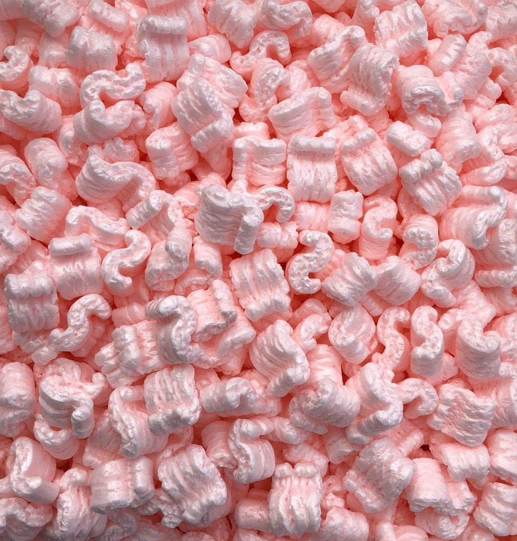 ! Brand 14 cu. ft. (90 gallons) Pink Anti Static Packing Peanuts Popcorn (3.5 cu. ft x 4 Bags)