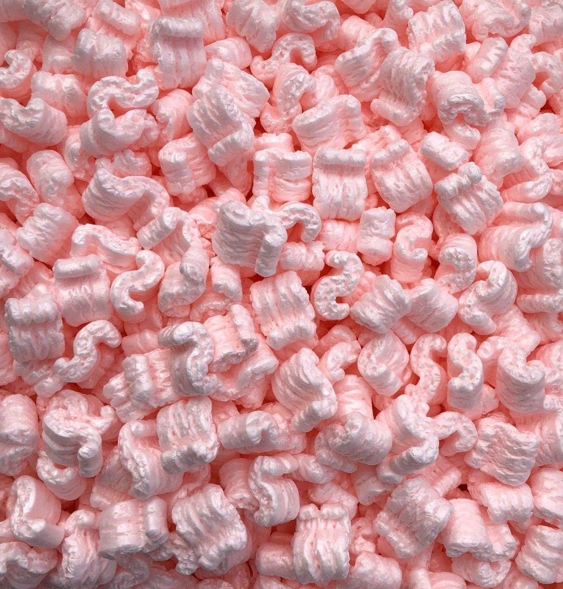 ! Brand 14 cu. ft. (90 gallons) Pink Anti Static Packing Peanuts Popcorn (3.5 cu. ft x 4 Bags)