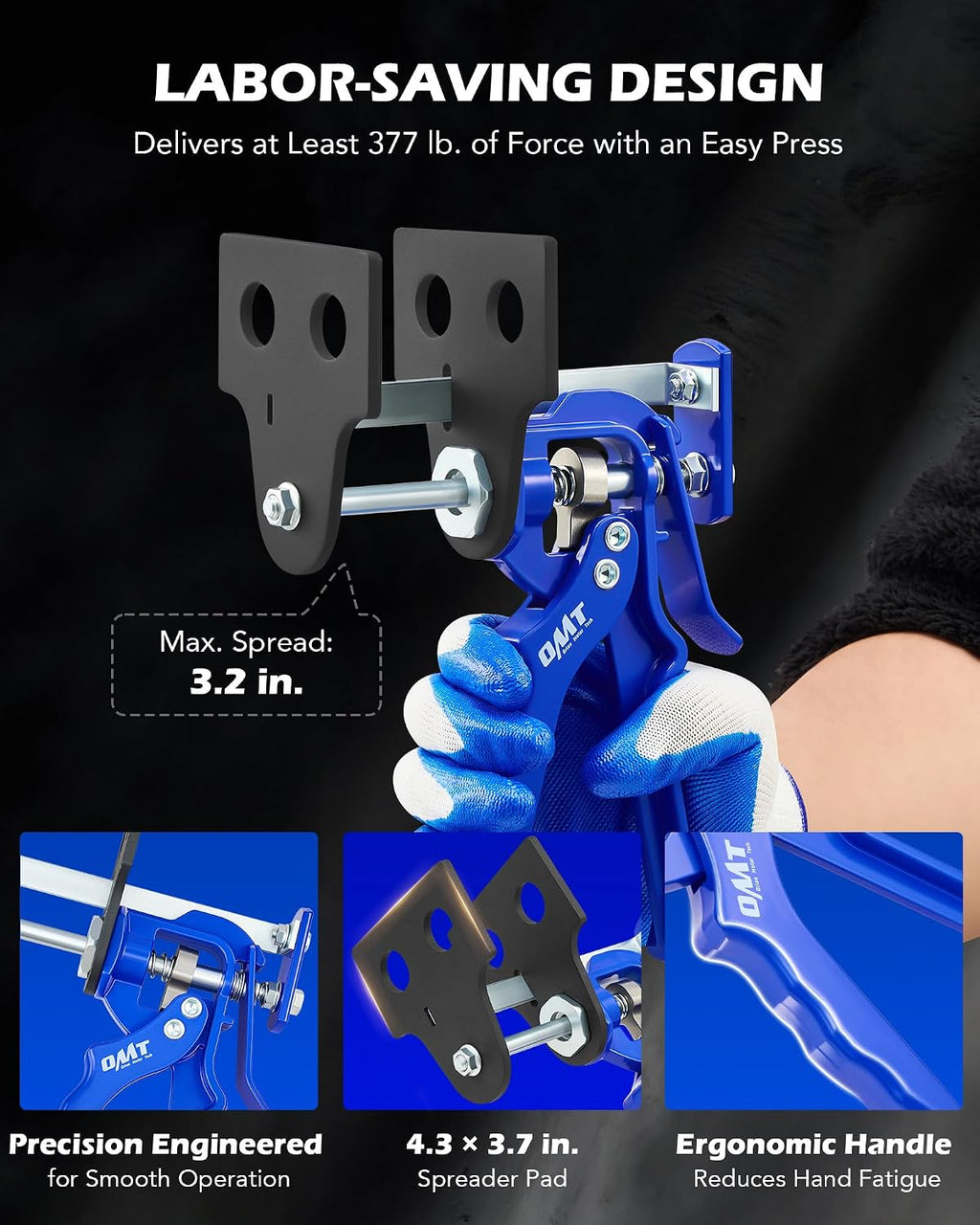 OMT Brake Caliper Piston Compressor Tool for Single Dual Quad Pad