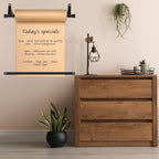 15.5 Inch Butcher Paper Roll Dispenser Wall Mounted, Black