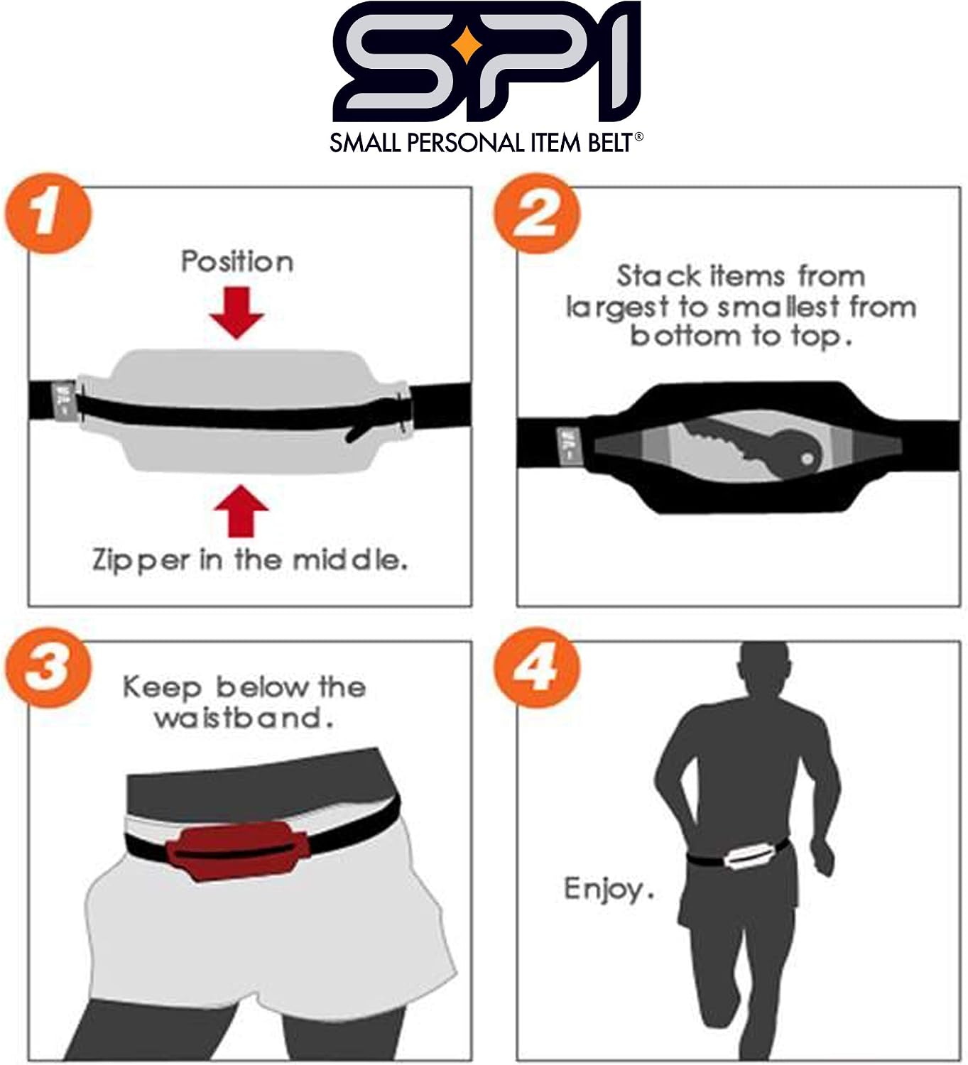 Running Belt Original for Women Men, Phone Holder for Running, Running Fanny Pack, Holder for Phone, Running Waist
