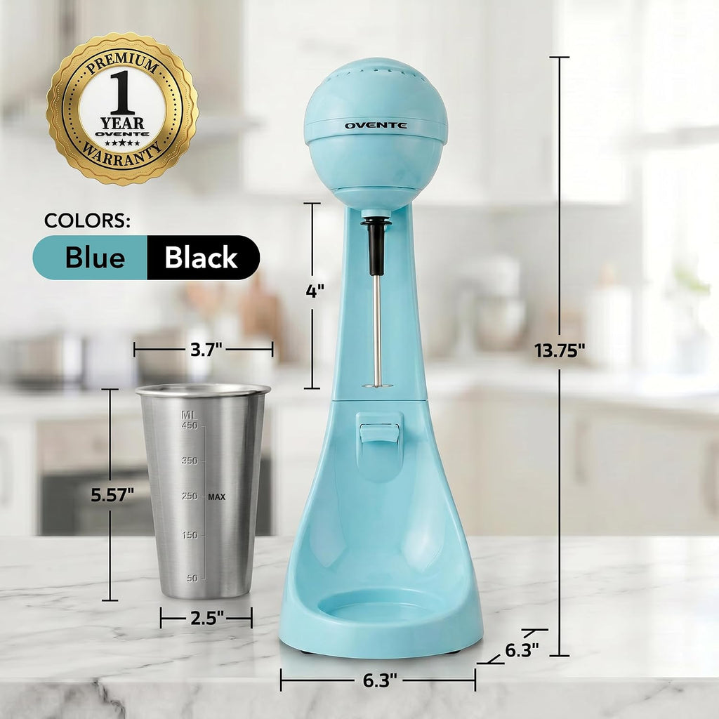 Retro Milkshake Maker and Electric Drink Mixer, Blue MS2070BL