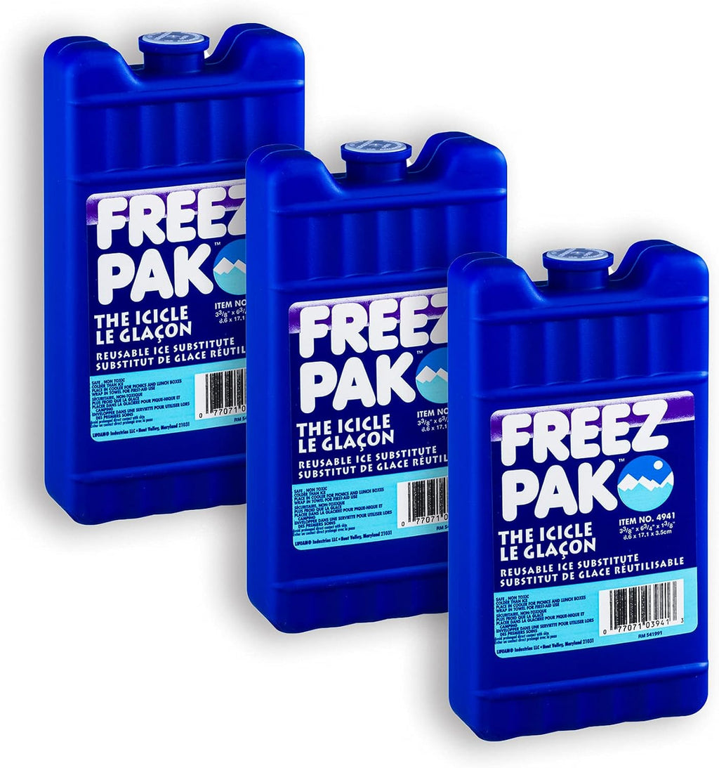 Freez Pak (3 Pack) Reusable Ice Packs, Small