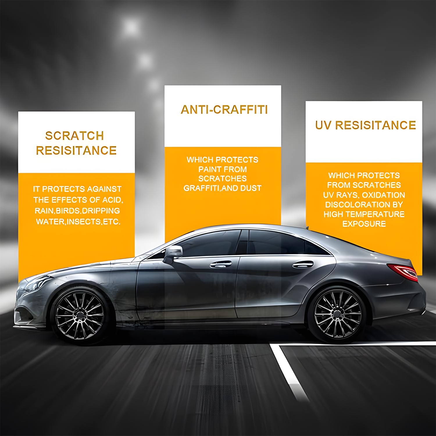 Advanced Graphene Ceramic Coating for Cars(70ML),12H Graphene Coating for Auto Car Detailing,10+ Years of Long