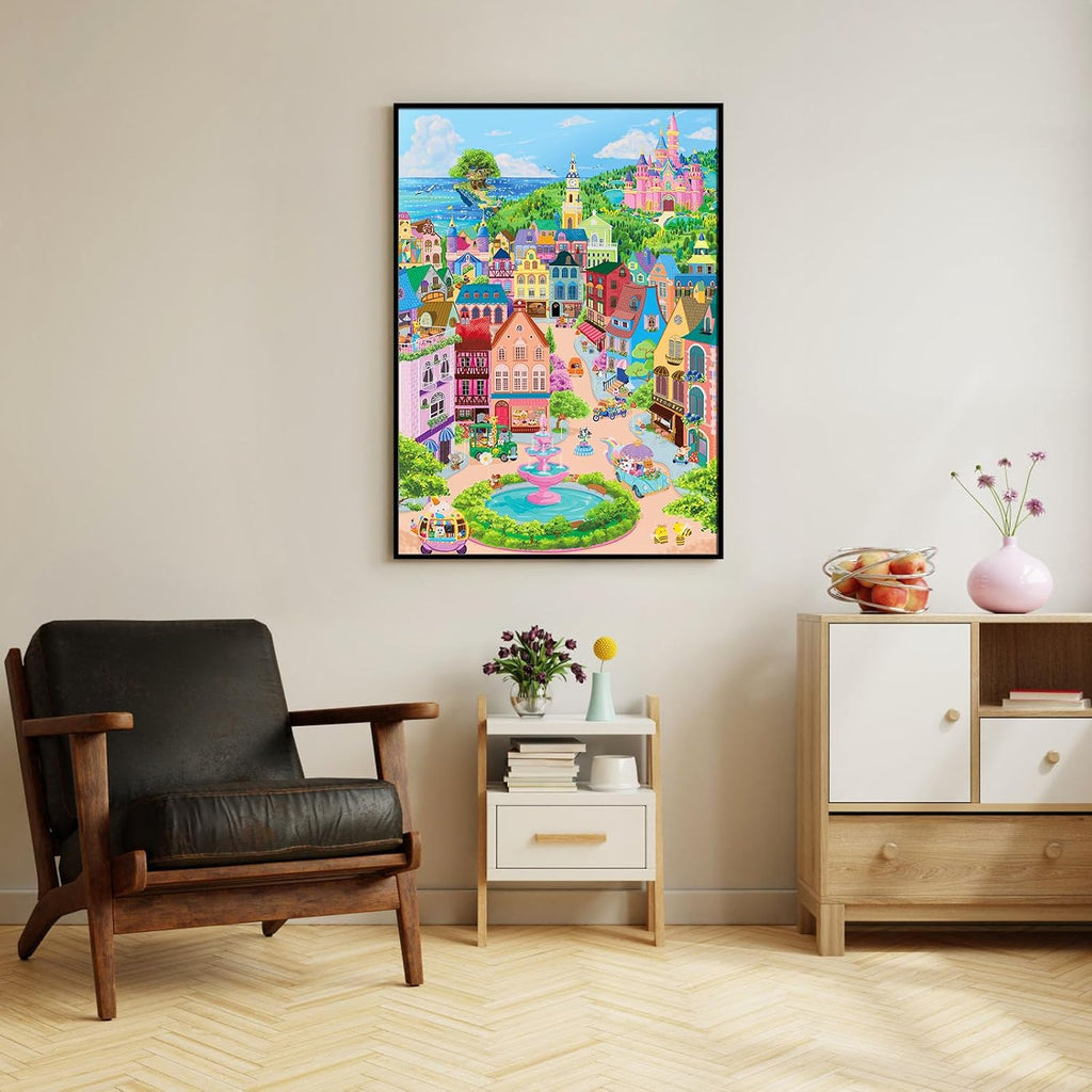 Puzzles for Adults 1000 Pieces, Jigsaw Puzzle for Adults, Fun Challenging Puzzle, Rainbow Cloud Kingdom Puzzles Game