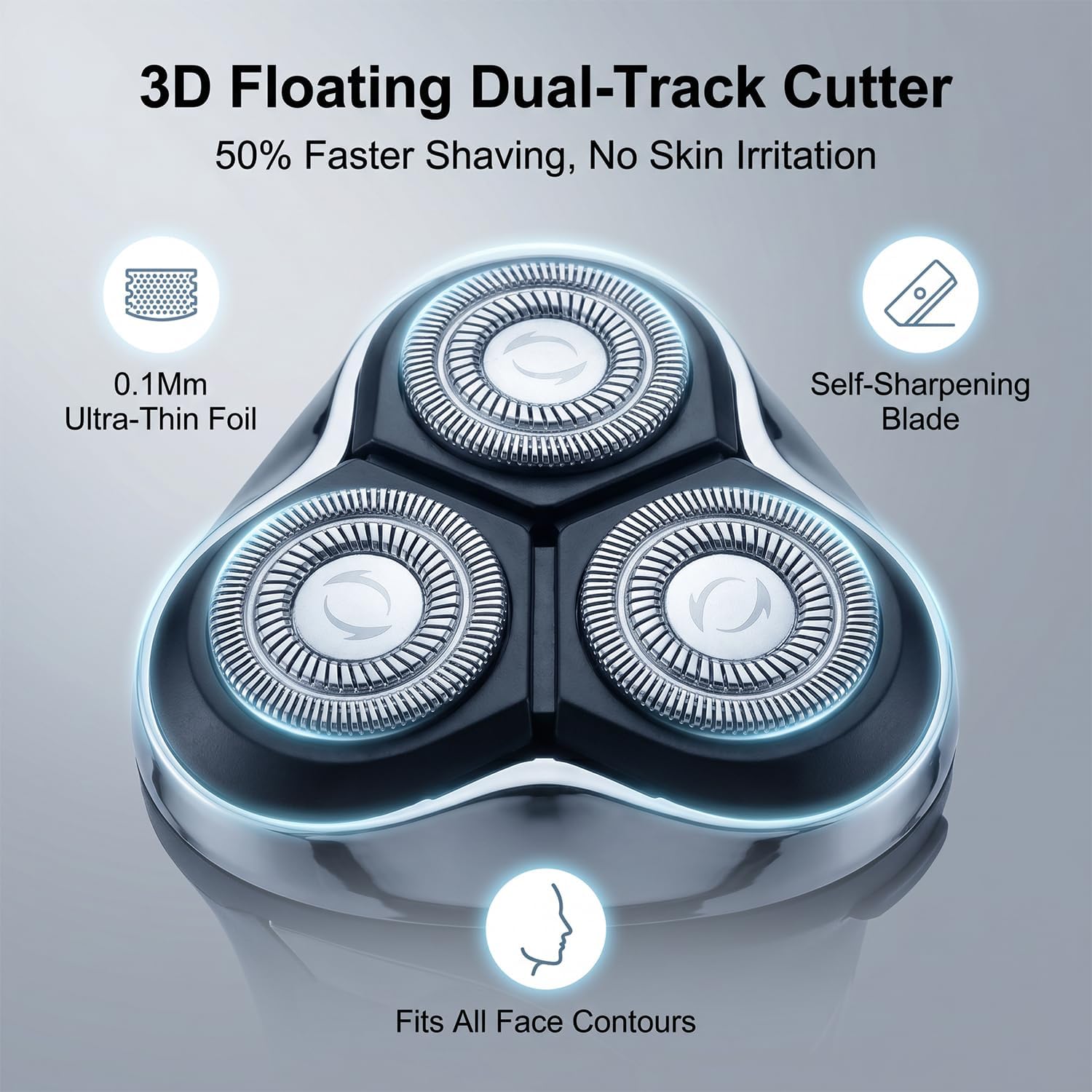 Electric Razor for Men, 2026 Upgraded Electric Shavers for Men, USB-C Rechargeable, Wet & Dry Shaver with Pop-up