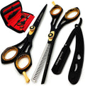 Professional Barber Shears Kit Tools - Hair Cutting Scissors Set for Hairdresser/Hair Salon + Thinning/Texture