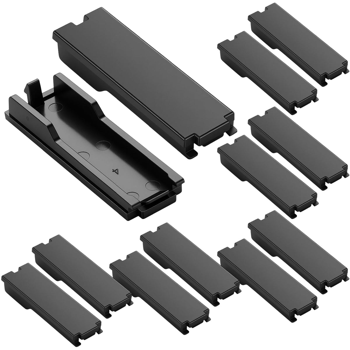 Kingdder 10 Pack Breaker Filler Plate, Circuit Breaker Panel Cover Knockout Filler Plate Box Cover Black(Chfpp)