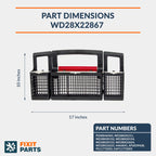 WD28X22867 Dishwasher Silverware Basket Fits For GE Dishwasher