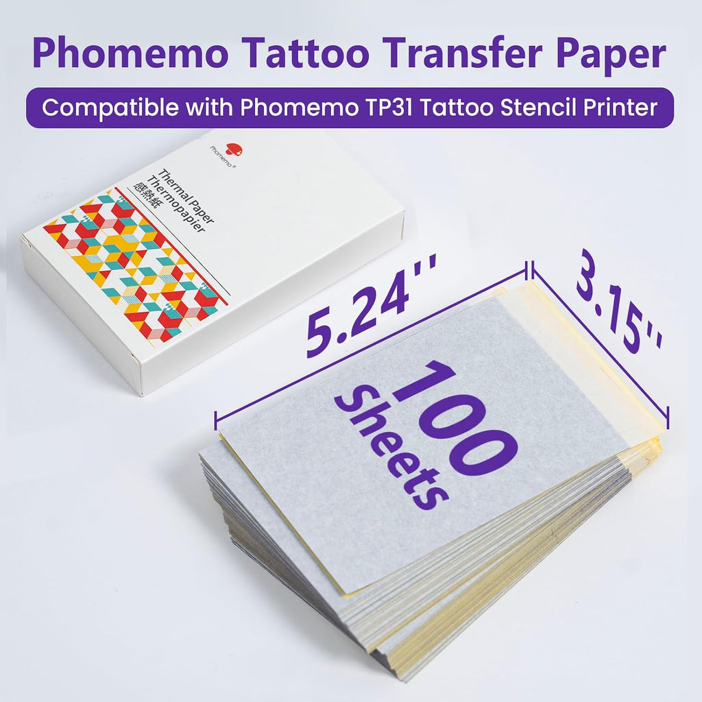 Tattoo Transfer Paper for TP31 Tattoo Stencil Printer, 100PCS
