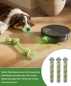 3Pack Roller Mop Replacement for iRobot Roomba Max 705 Combo / 700