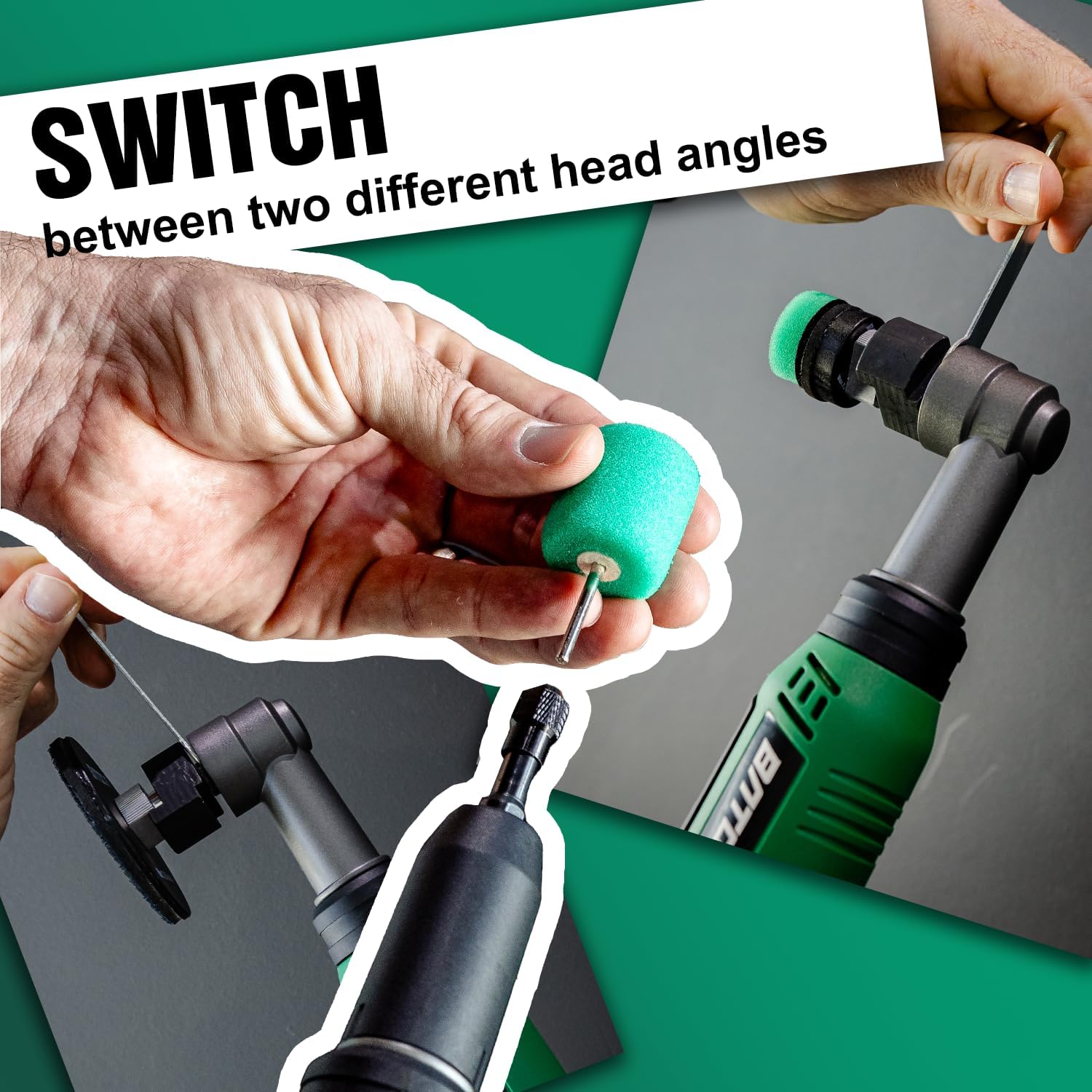 S6 Mini Cordless Polisher 2 Heads for Car/Motorcycles Detailing Kit | Rotary Buffer and Dual Action Micro Polisher, 2