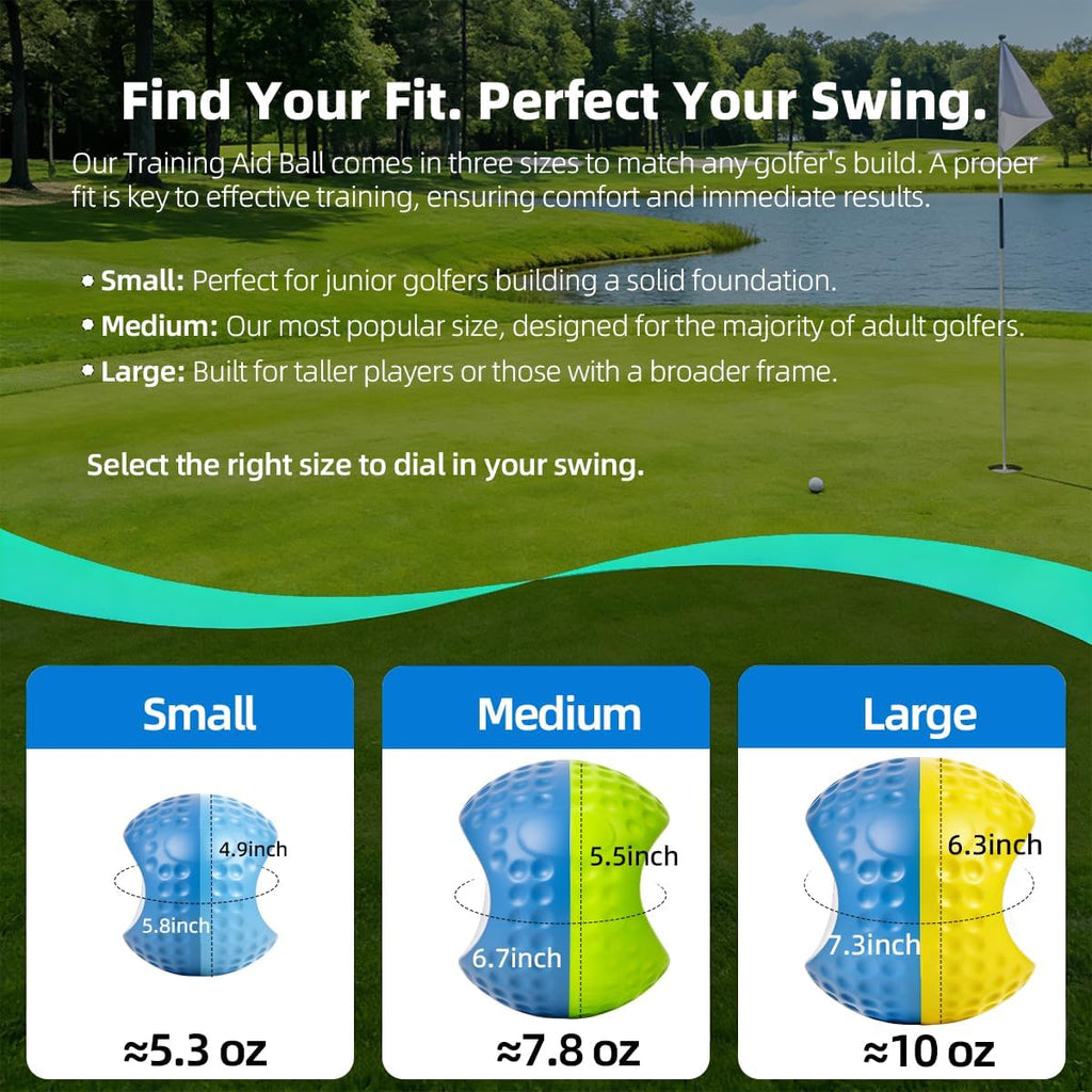 Golf Swing Trainer, Golf Training Aid Ball - Soft PU Foam Forearm Connection Ball & Practice Equipment & Posture