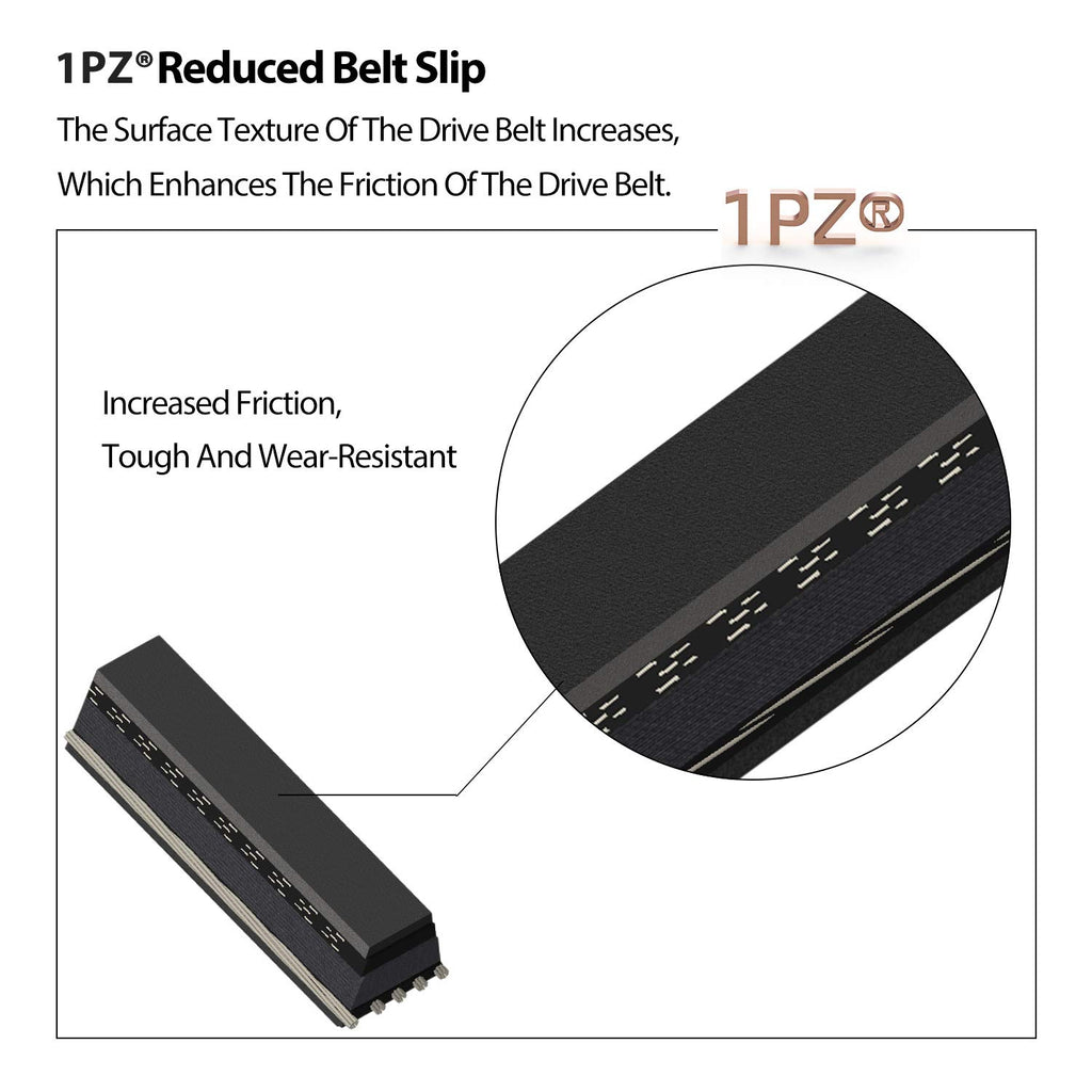 1PZ 1016203 Club Car Drive Belt for 1992-Up DS & 2004-2014 Precedent Golf Cart