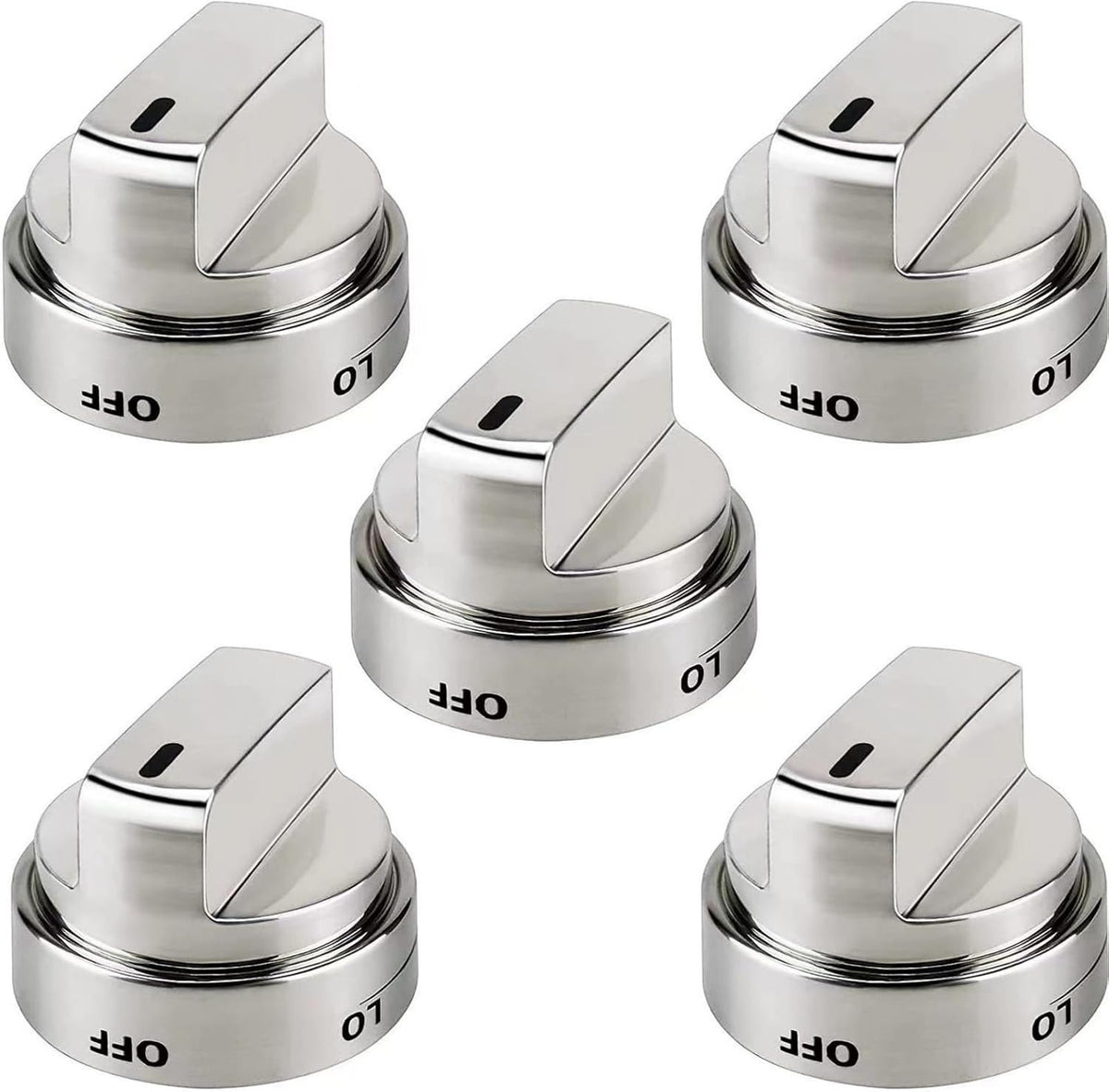 5 Pack AEZ73453509 Oven Knobs for Lg Stove Knobs Compatible with Lg Oven Knobs LRG3036ST, LRG3095ST, LRG3091ST, LRG3094ST, LRG3035ST and LDG3036ST Replace AEZ72909008 AP5669773 2347547 PS7321756