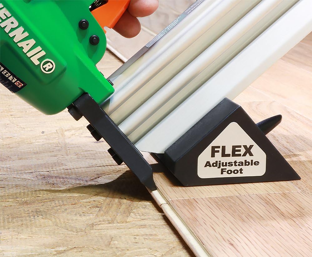 2000F Pneumatic 20 Gauge Trigger Pull L-Cleat Nailer for Engineered and Hardwood Flooring