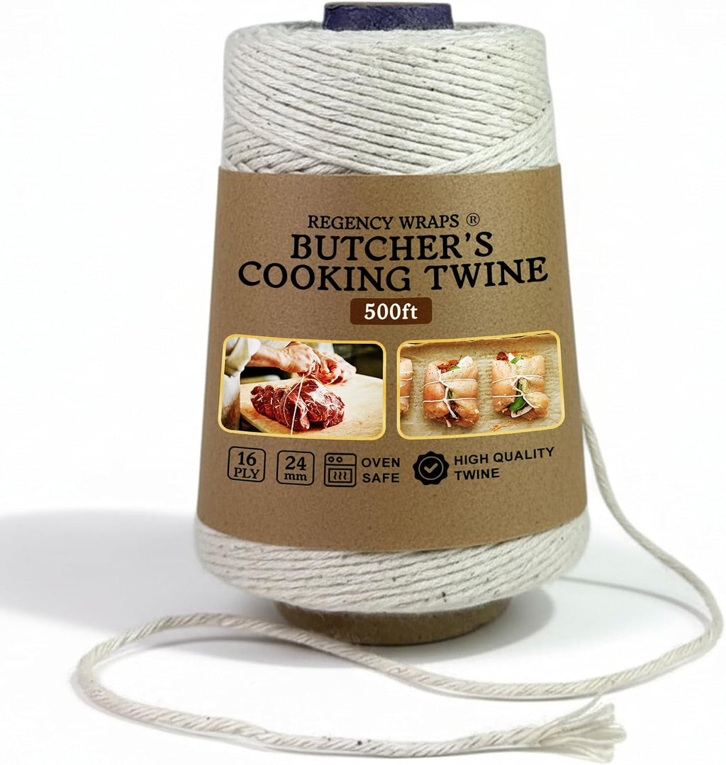 Butchers Cooking Twine, Heavy Duty Cotton 500 Ft 1 Pack